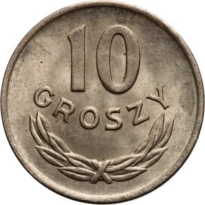 PRL, 10 groszy 1949, miedzionikiel