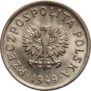 PRL, 10 groszy 1949, miedzionikiel