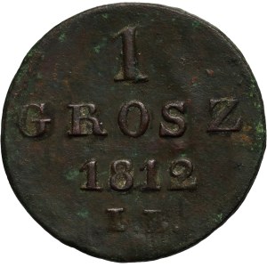 Księstwo Warszawskie, Fryderyk August I, grosz 1812 IB