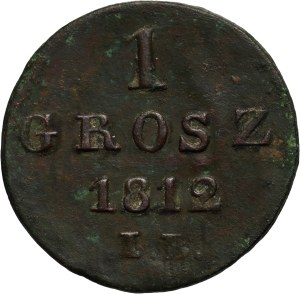 Duchy of Warsaw, Frederick Augustus I, penny 1812 IB