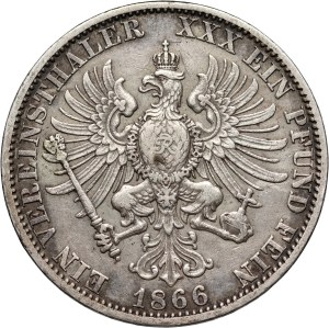 Germany, Prussia, Wilhelm I, Thaler 1866 A, Berlin