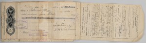 II RP, ciekawy weksel z protestem, Kazimierza Wielka, 1928