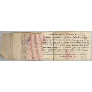 II RP, ciekawy weksel z protestem, Kazimierza Wielka, 1928