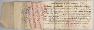 II RP, ciekawy weksel z protestem, Kazimierza Wielka, 1928