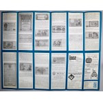 Folder i zaproszenie z wystawy Leszka Kałkowskiego, Emisja pieniądza papierowego, Płock 1992