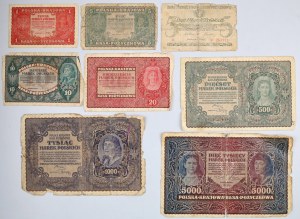 General Government and the Second Republic, set of banknotes (8 pieces)