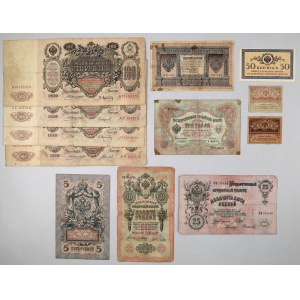 Rosja, Cesarstwo, ZSRR, przekrojowy zestaw banknotów z lat 1898-1961, (29 sztuk)
