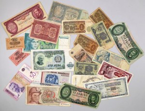 Europe, cross-sectional set of banknotes, (22 pieces)