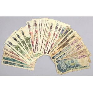 PRL, zestaw banknotów 10-1000 złotych (40 sztuk)