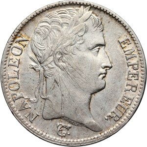 France, Napoleon I, 5 Francs 1811 W, Lille
