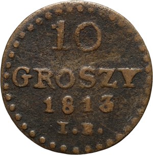 Duchy of Warsaw, Frederick Augustus I, 10 groszy 1813 IB, Warsaw, period forgery