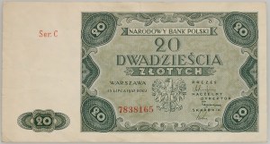 PRL, 20 złotych 15.07.1947, seria C