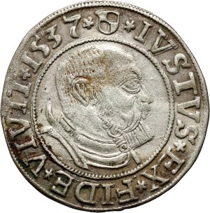 Ducal Prussia, Albrecht Hohenzollern, penny 1537, Königsberg