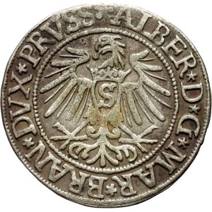 Prusy Książęce, Albrecht Hohenzollern, grosz 1537, Królewiec