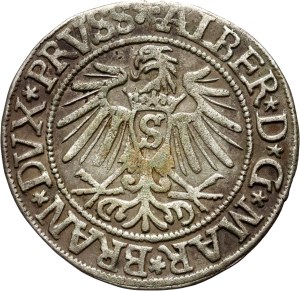 Ducal Prussia, Albrecht Hohenzollern, penny 1537, Königsberg