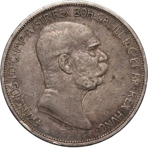 Austria, Franz Joseph I, 5 Corona 1908, Vienna, 60th Anniversary of Reign