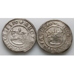 Zygmunt I Stary, zestaw półgroszy z 1510 roku, Kraków, (2 sztuki)