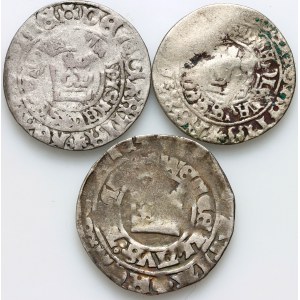 Czech Republic, set of Prague groschen, (3 pieces)