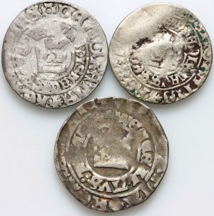 Czech Republic, set of Prague groschen, (3 pieces)