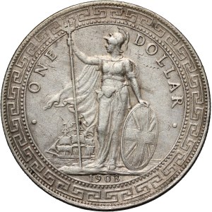 Great Britain, Edward VII, Trade Dollar 1908 B, Bombay