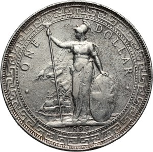 Great Britain, Victoria, Trade Dollar 1899 B, Bombay