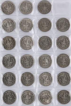 Second Republic, 20 penny coin set 1923, (23 pieces)