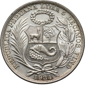 Peru, 1 Sol 1934