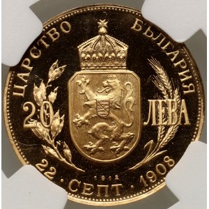 Bulgaria, Ferdinand I, 20 Leva 1912, Restrike, National Bank Issue
