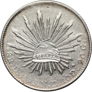 Mexico, 8 Reales 1895 Do ND, Durango