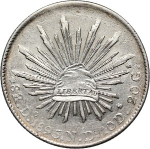 Mexico, 8 Reales 1895 Do ND, Durango