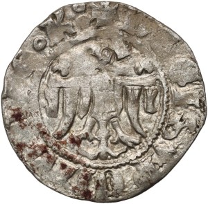 Casimir III the Great 1333-1370, quarto (half-penny), Cracow, nice