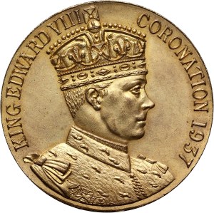 Great Britain, Medal 1937, intended coronation of King Edward VIII