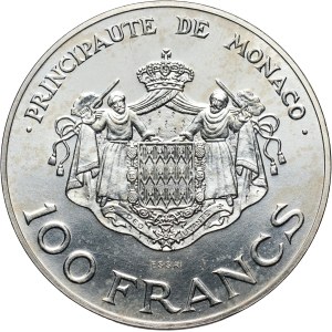 Monaco, Rainier III, 100 francs 1982, ESSAI, Heir Apparent Prince Albert