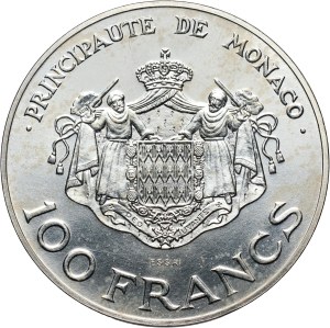 Monaco, Rainier III, 100 francs 1982, ESSAI, Heir Apparent Prince Albert