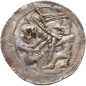 Władysław II Wygnaniec 1138-1146, denar, orzeł i zając, bez znaków