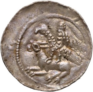 Ladislaus II the Exile 1138-1146, denarius, eagle and hare, no marks