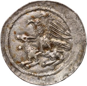Ladislaus II the Exile 1138-1146, denarius, eagle and hare, dot before hare