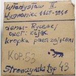 Władysław II Wygnaniec 1138-1146, denar, orzeł i zając, kropka przed zającem