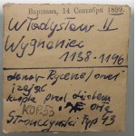 Władysław II Wygnaniec 1138-1146, denar, orzeł i zając, kropka przy dziobie orła