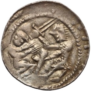 Władysław II Wygnaniec 1138-1146, denar, orzeł i zając, pierścień (kółko) przed zającem