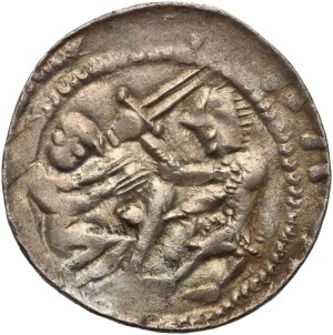 Ladislaus II the Exile 1138-1146, denarius, eagle and hare, ring (circle) in front of hare