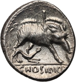 Roman Republic, C. Hosidus C.f. Geta 64 BC, Denar, Rome
