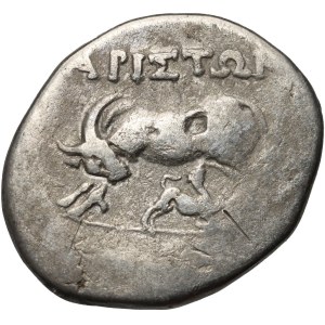 Greece, Illyria, Apollonia, Drachm 3rd-2nd century BC, Aineias and Ariston