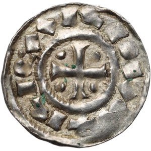 France, Carolingians, County of Normandy, Richard I the Fearless 943-996, Denar, Rouen