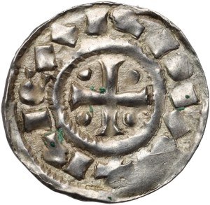 France, Carolingians, County of Normandy, Richard I the Fearless 943-996, Denar, Rouen