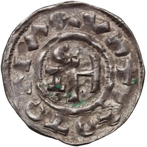 France, Carolingians, County of Normandy, Richard I the Fearless 943-996, Denar, Rouen