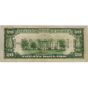 USA, Hawaii, 20 Dollars 1934, Series L