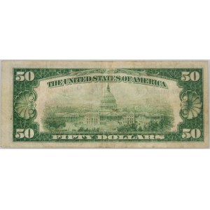 USA, The Federal Reserve Bank of Chicago, 50 Dollars 1929