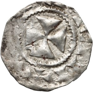 France, Picardy, Amiens, XIIth cent, Denar with monogram