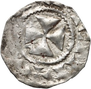 France, Picardy, Amiens, XIIth cent, Denar with monogram